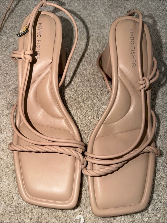 Marc Fisher Shoes - Marc Fisher Nude strappy sandal, block heel